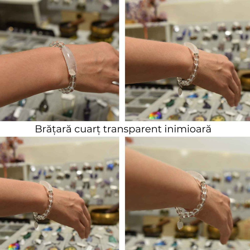 Bratara Zen Cuart Transparent 8mm – Claritate si Energii Pozitive