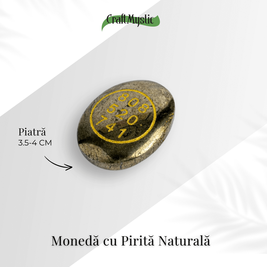 Moneda Zibu cu pirita – Abundenta si energie divina in buzunarul tau