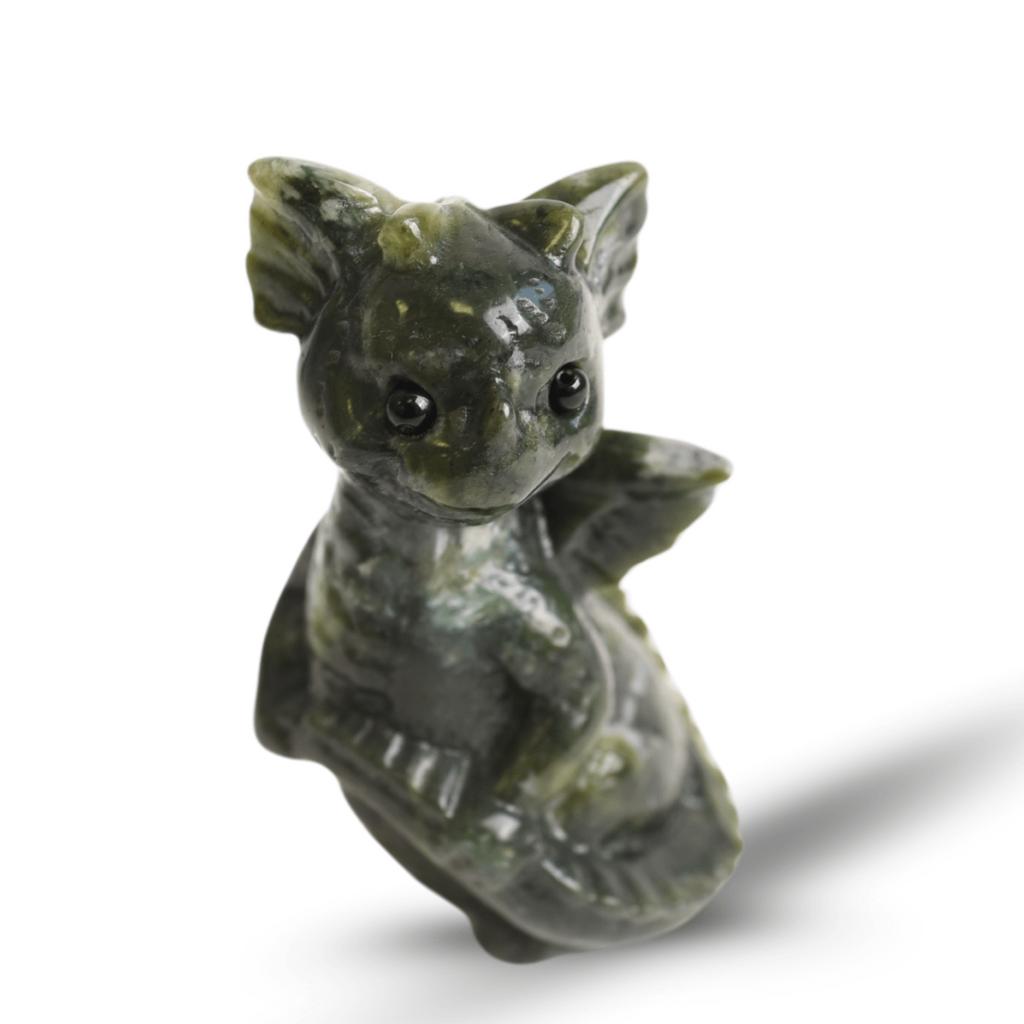 Gardianul bland al norocului – Dragon din Jad de Sud pentru Abundenta si Echilibru 7.5 cm inaltime
