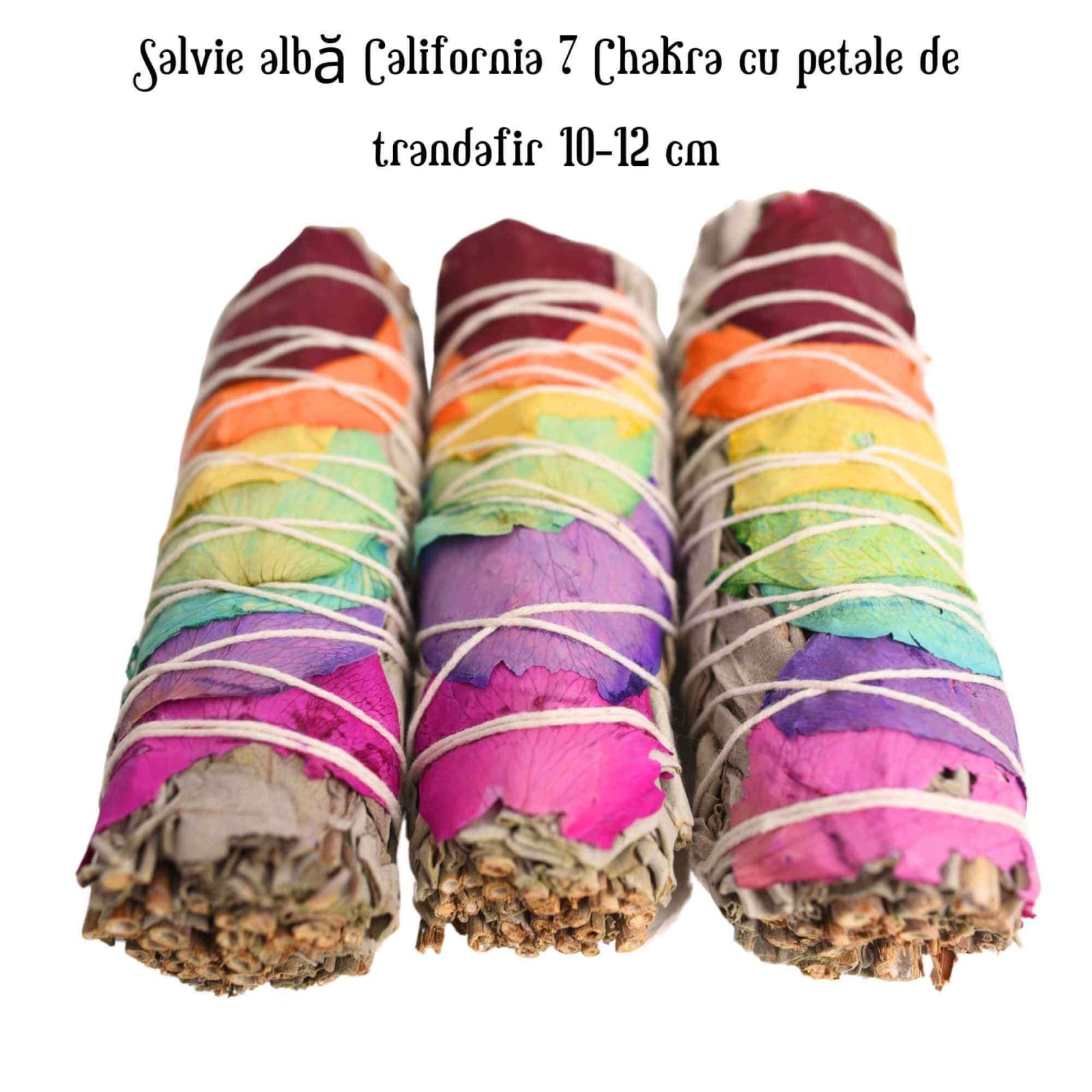 Buchet Salvie Alba California cu 7 Chakre