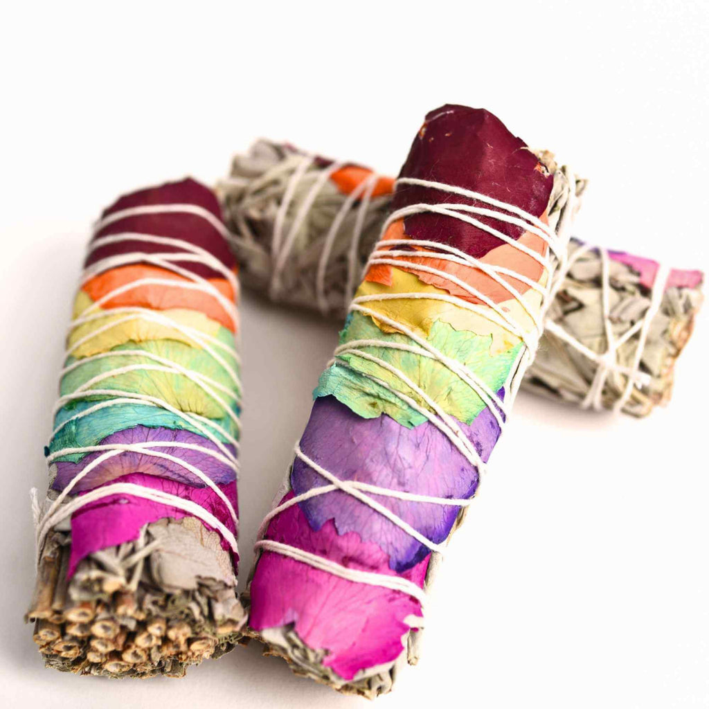 Buchet Salvie Alba California cu 7 Chakre