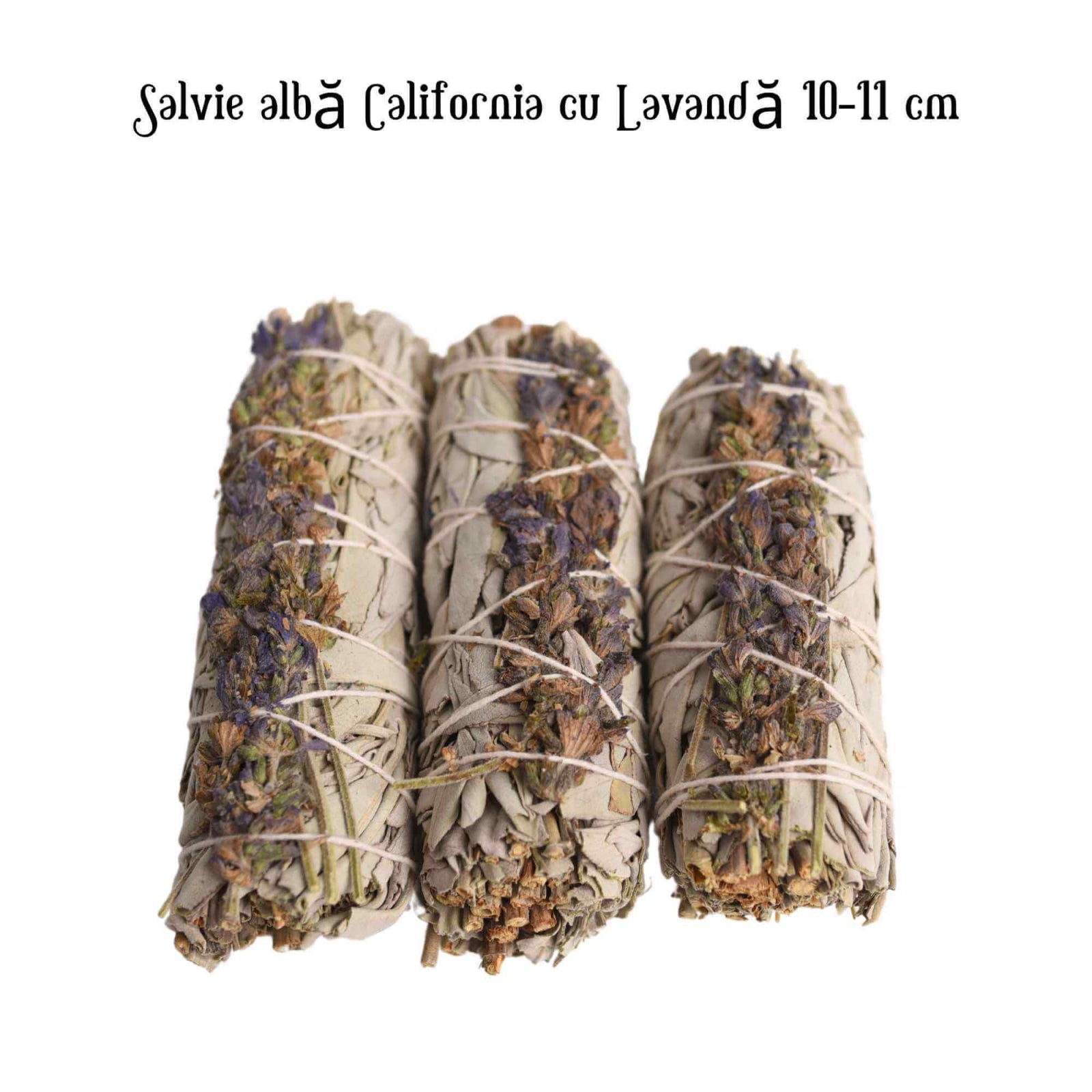 Buchet Salvie Alba California cu Lavanda 10-11 cm- Pacea si Purificarea
