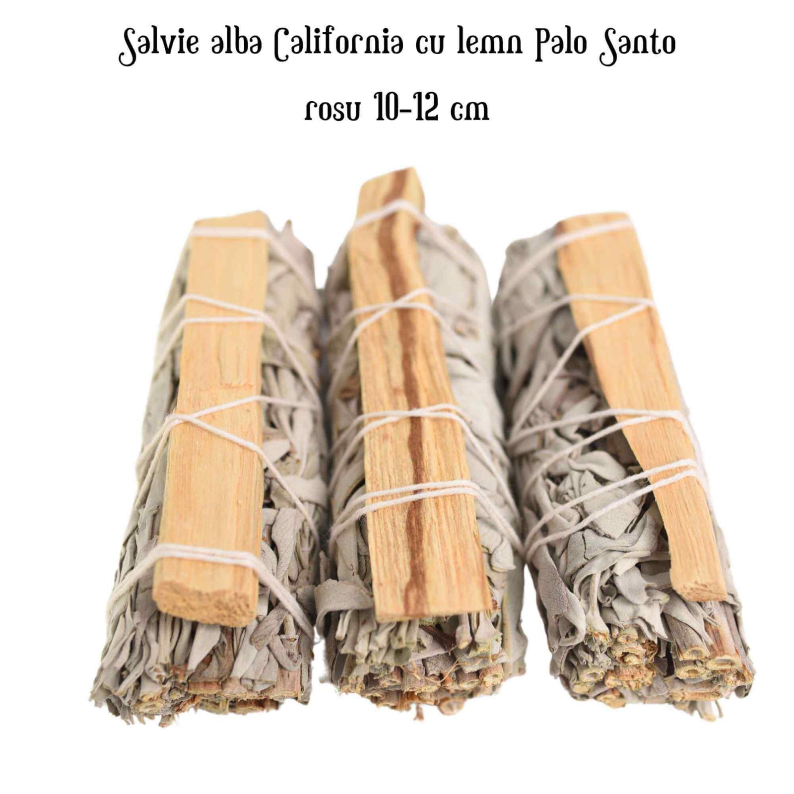 Buchet Salvie Alba California cu lemn Palo Santo – Purificare si Energie Pozitiva