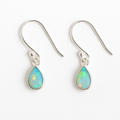 Cercei Argint 925 cu Opal Etiopian - Eleganta si Protectie Energetica