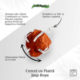 Talisman pentru impamantare si putere interioara – Cercei cu Jasp Rosu