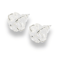 Cristalul puritatii – Cercei stud argintii cu cuart transparent natural