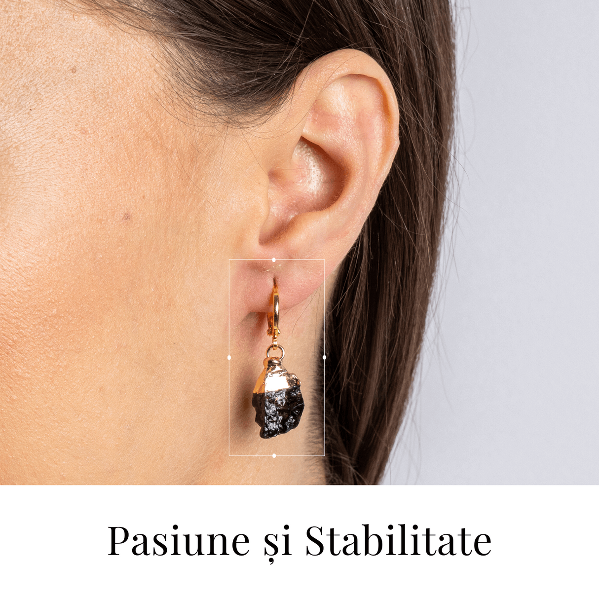 Pasiune si Stabilitate – Cercei cu Granat Brut si Energie de Radacinare