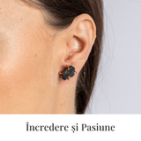 Cercei pentru Incredere si Pasiune – Cristal Granat Natural