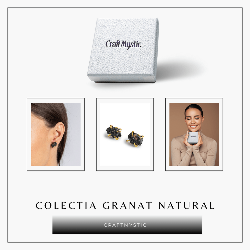 Cercei pentru Incredere si Pasiune – Cristal Granat Natural