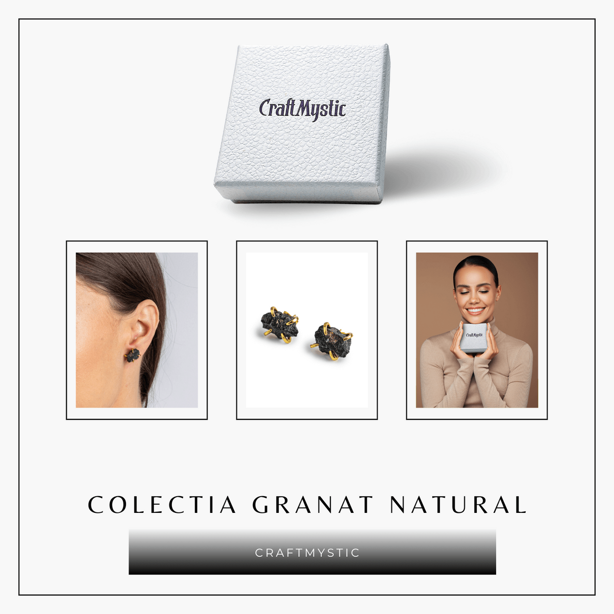 Cercei pentru Incredere si Pasiune – Cristal Granat Natural