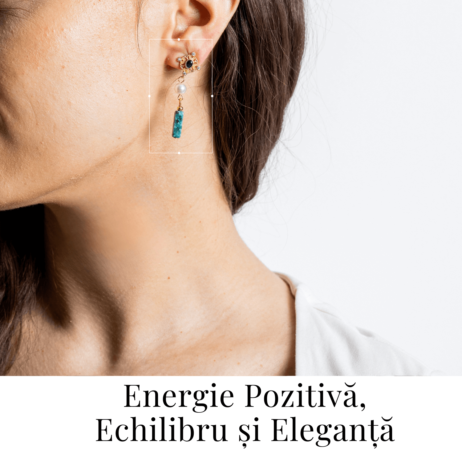 Cercei Aurii cu Perla Sintetica si Piatra de Ruby Zoisit – Eleganta si Echilibru Spiritual