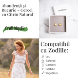 Cercei pentru Abundenta si Bucurie – Citrin Natural