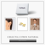 Cercei pentru Abundenta si Bucurie – Citrin Natural