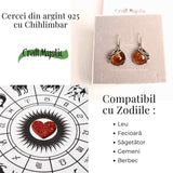 Cercei Argint 925 cu Chihlimbar - Eleganta si Protectie Naturala