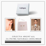 Cercei Argint 925 cu Chihlimbar Bobita - Eleganta si Energie Naturala