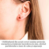 Cercei Argint 925 cu Chihlimbar Bobita - Eleganta si Energie Naturala