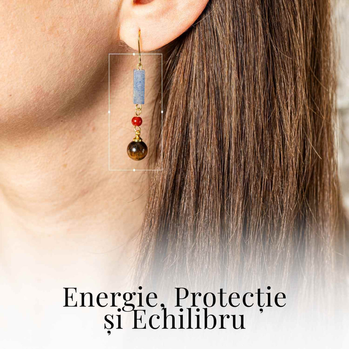 Cercei cu Lapis Lazuli, Agat Rosu si Ochi de Tigru - Energie si Protectie