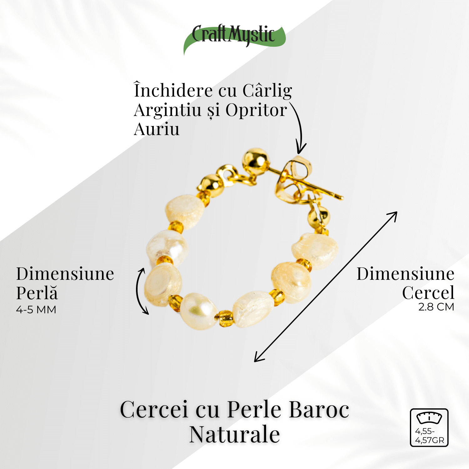 Imperfectiunea care fascineaza – Cercei cu perle baroc naturale