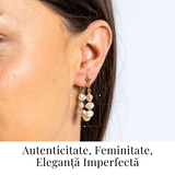 Imperfectiunea care fascineaza – Cercei cu perle baroc naturale