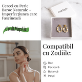 Imperfectiunea care fascineaza – Cercei cu perle baroc naturale