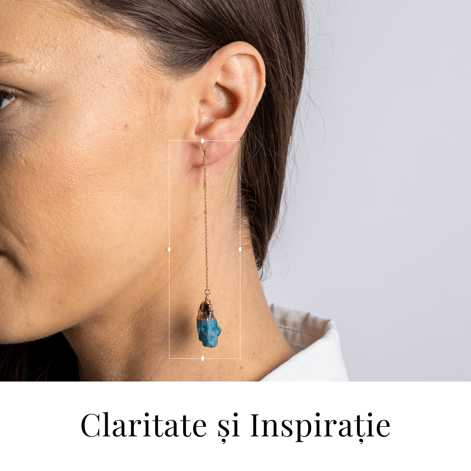 Claritate si Inspiratie – Cercei Lungi cu Apatit Brut