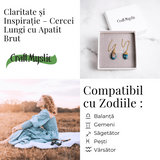 Claritate si Inspiratie – Cercei Lungi cu Apatit Brut