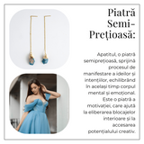 Claritate si Inspiratie – Cercei Lungi cu Apatit Brut