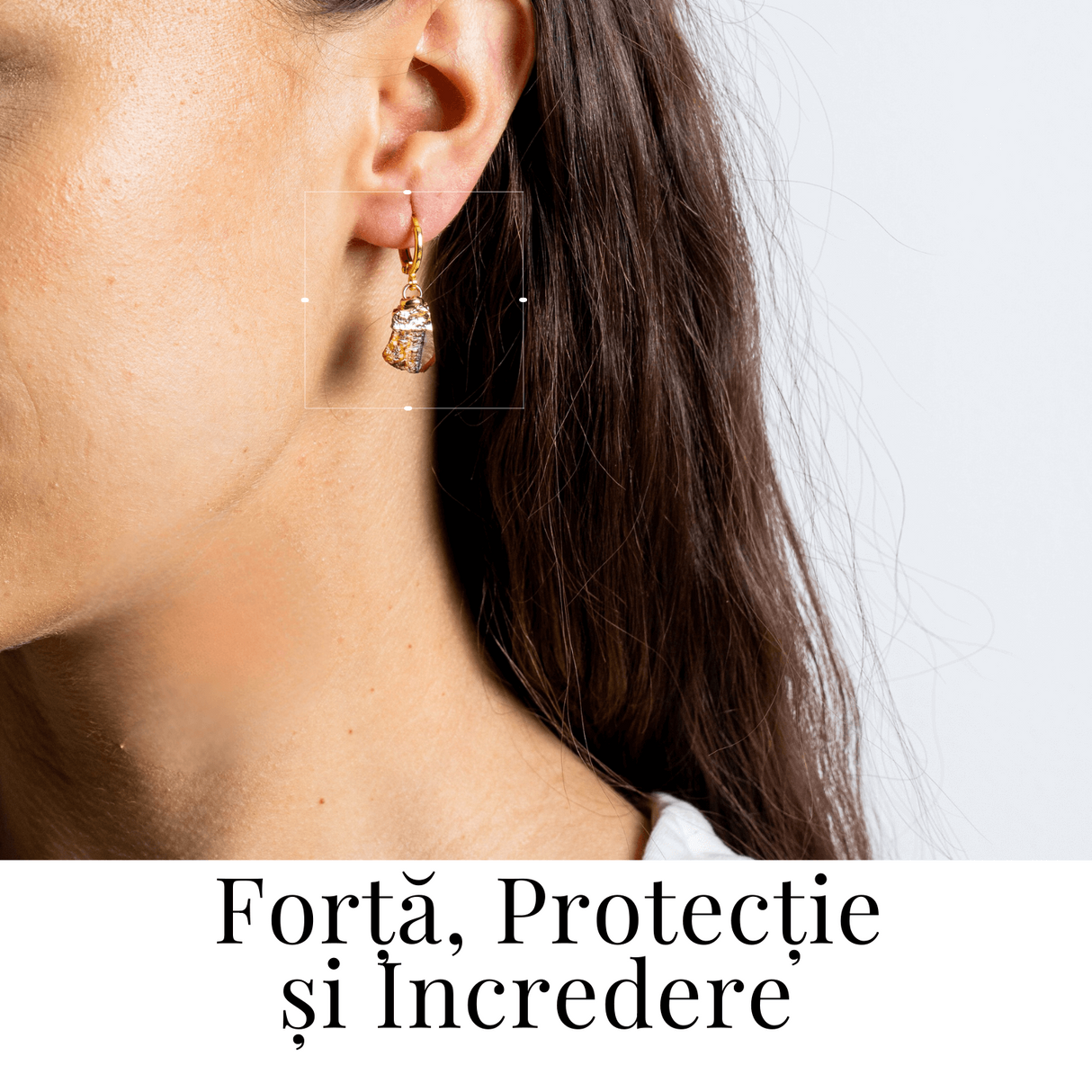 Cercei Aurii cu Ochi de Tigru Brut Natural – Putere si Protectie