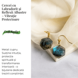 Vibratie Protectoare – Cercei cu Labradorit si Reflexii Albastre