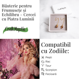 Piatra Luminii – Cercei cu Druzy pentru echilibru si frumusete