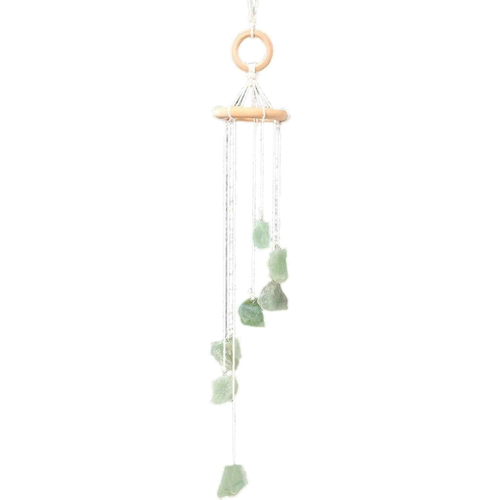 Clopotel de Vant cu Pietre Semipretioase de Aventurin Verde - Prosperitate, Armonie si Frumusete in Decorul Tau