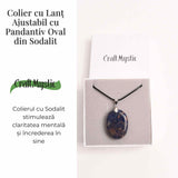 Colier cu Sodalit Natural - Claritate si Conexiune Spirituala