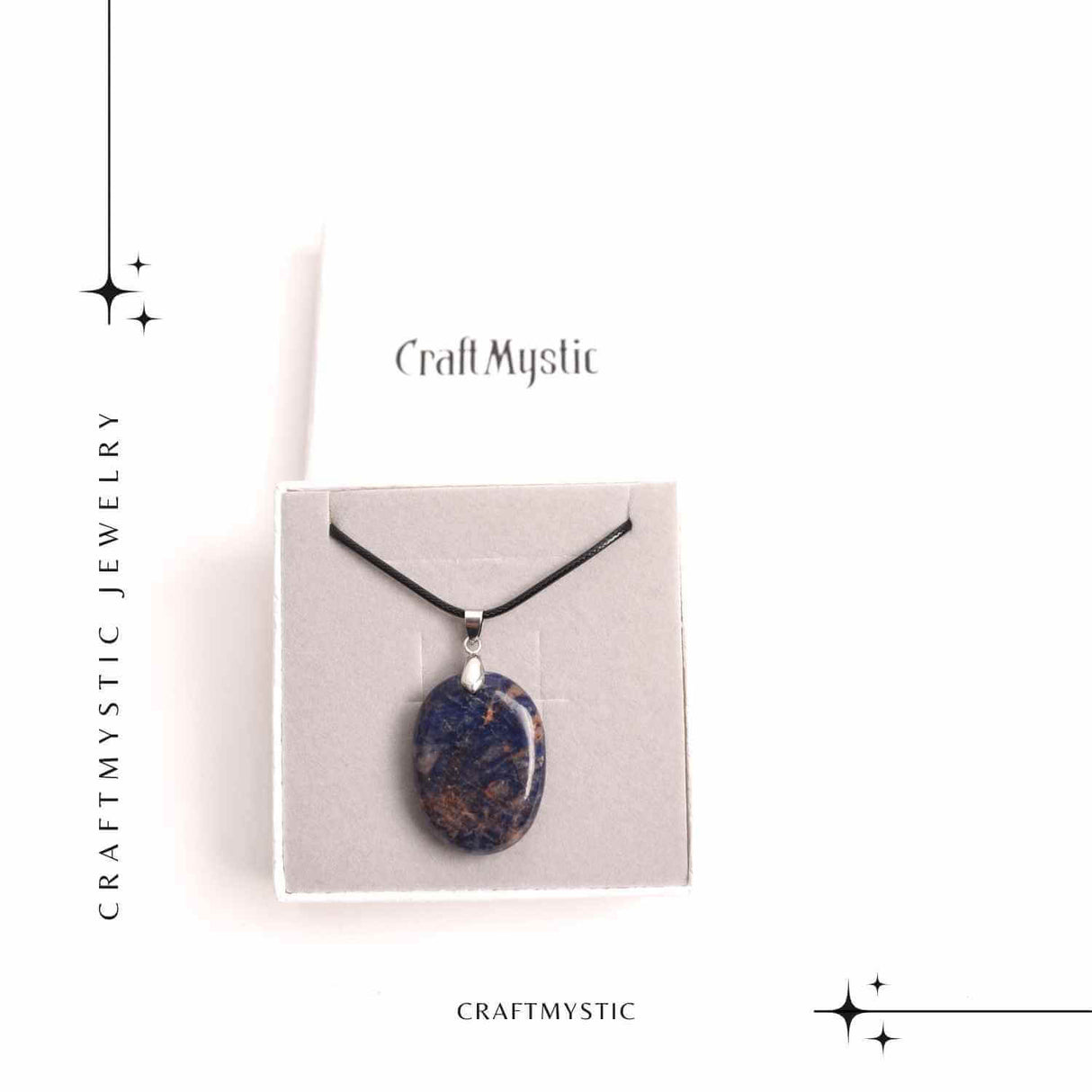 Colier cu Sodalit Natural - Claritate si Conexiune Spirituala