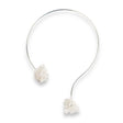 Colier Choker Argintiu cu Cristal de Stanca – Echilibru si Claritate Energetica