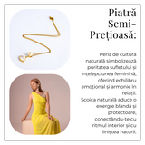 Poarta linistea interioara – Colier cu perla de cultura si scoica naturala