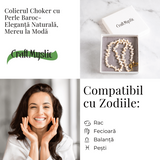 Colier choker cu perle design baroc – Eleganta naturala, mereu la moda