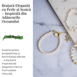 Bratara eleganta cu perle si scoica – Inspirata din adancurile oceanului