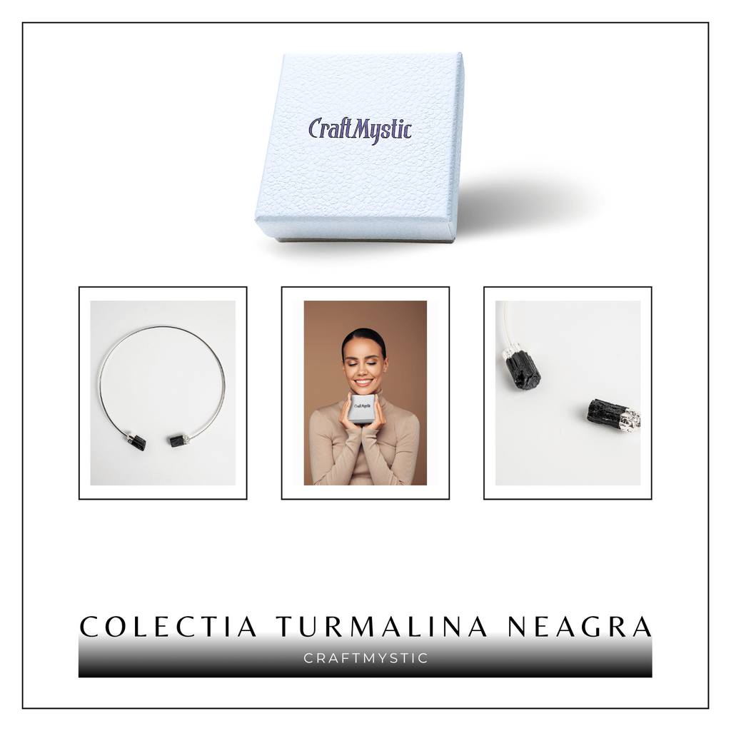 Colier Choker Turmalina Neagra