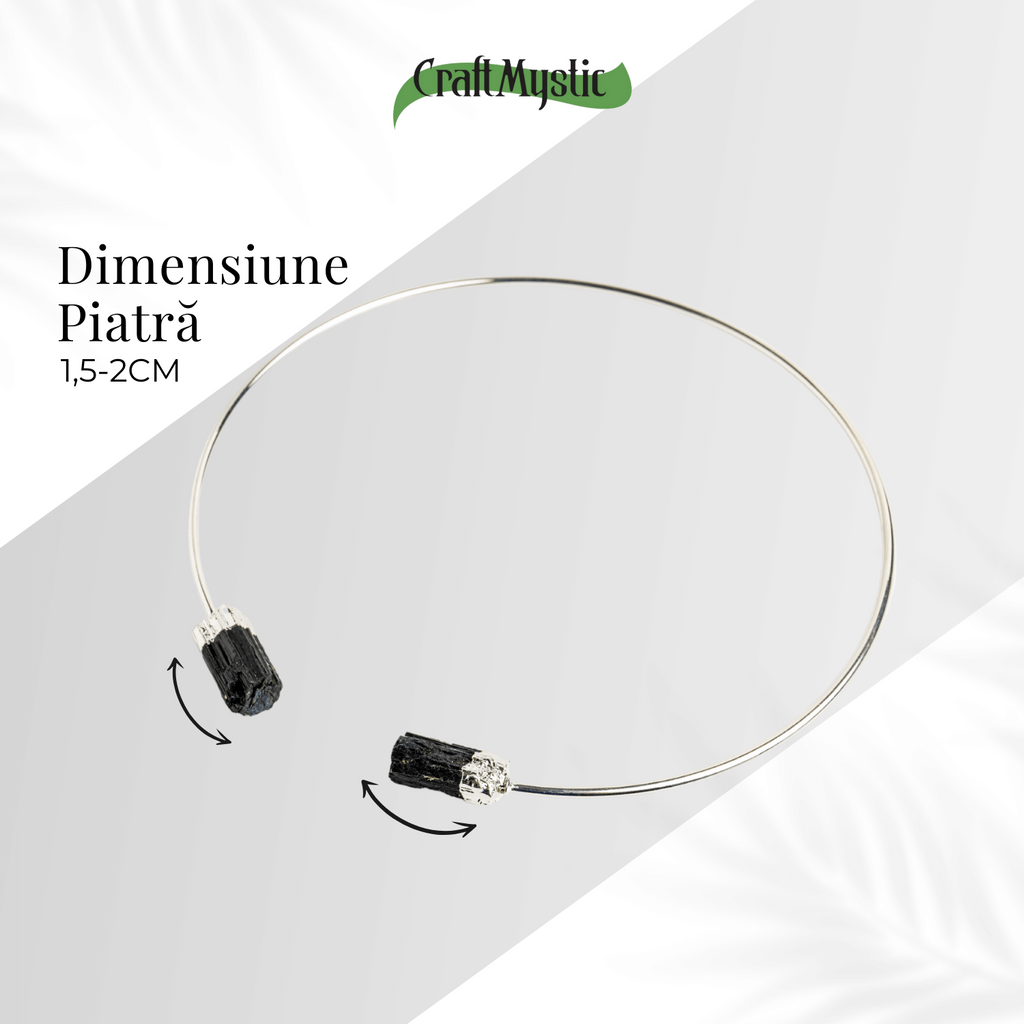 Colier Choker Turmalina Neagra