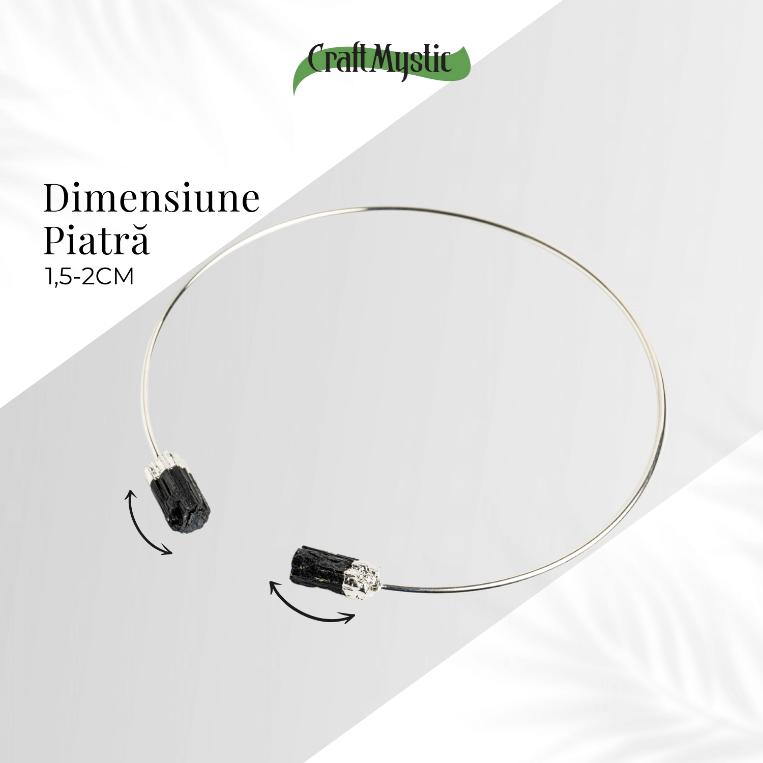 Colier Choker Turmalina Neagra