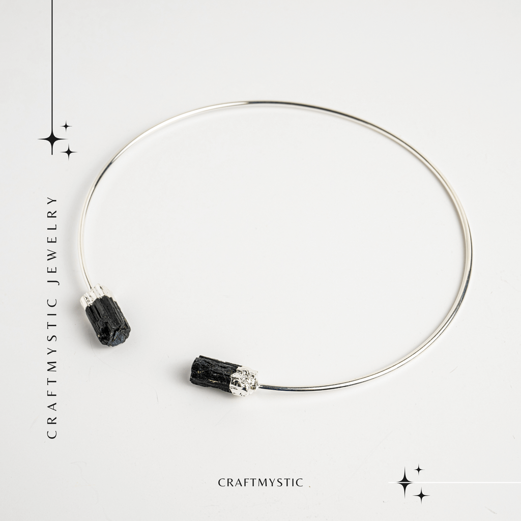 Colier Choker Turmalina Neagra
