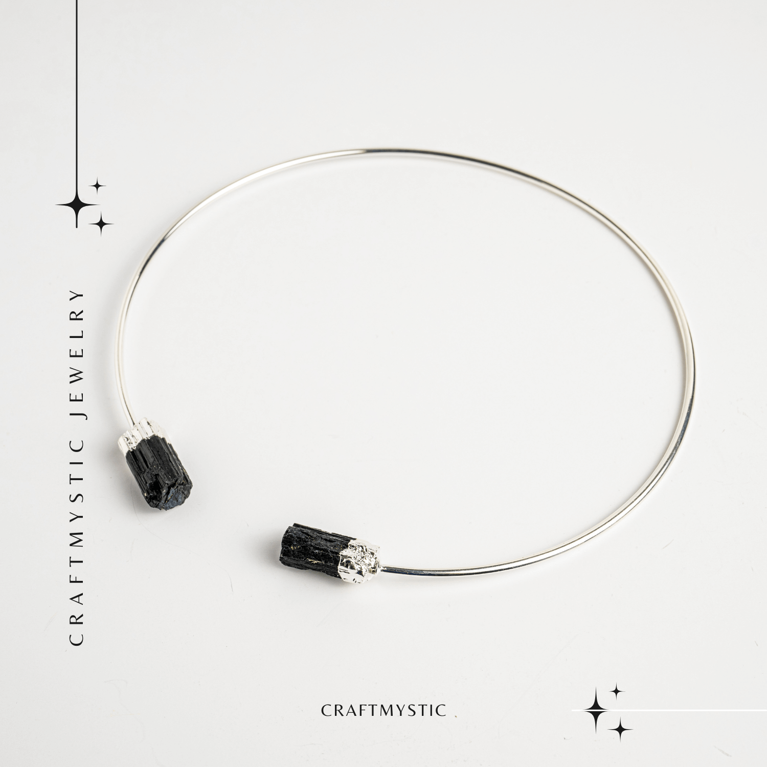 Colier Choker Turmalina Neagra