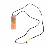 Pandantiv 4.5 cm de Vindecare a Chakrelor Orgonic cu Snur - Colier cu 7 Pietre ale Chakrelor pentru Protectia Energetica si Vindecare Spirituala