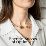 Colier Choker Cu Citrin Natural - Protectie, Prosperitate si Energie Pozitiva