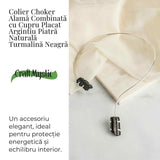 Colier Choker Turmalina Neagra - Protectie Energetica si Echilibru