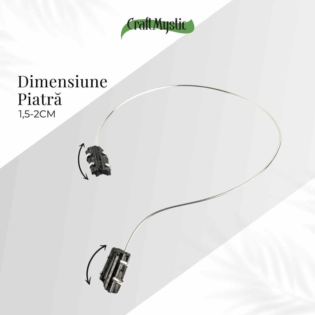 Colier Choker Turmalina Neagra