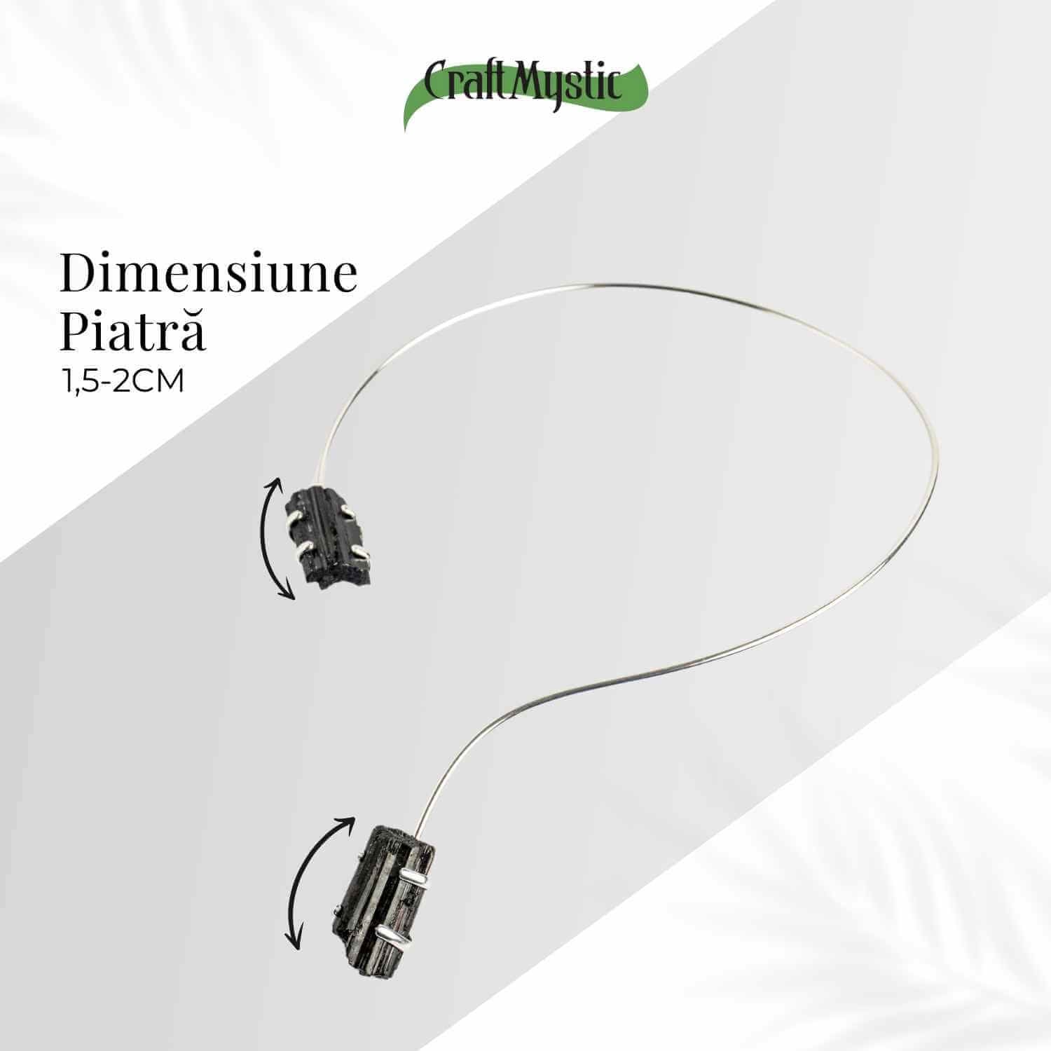 Colier Choker Turmalina Neagra