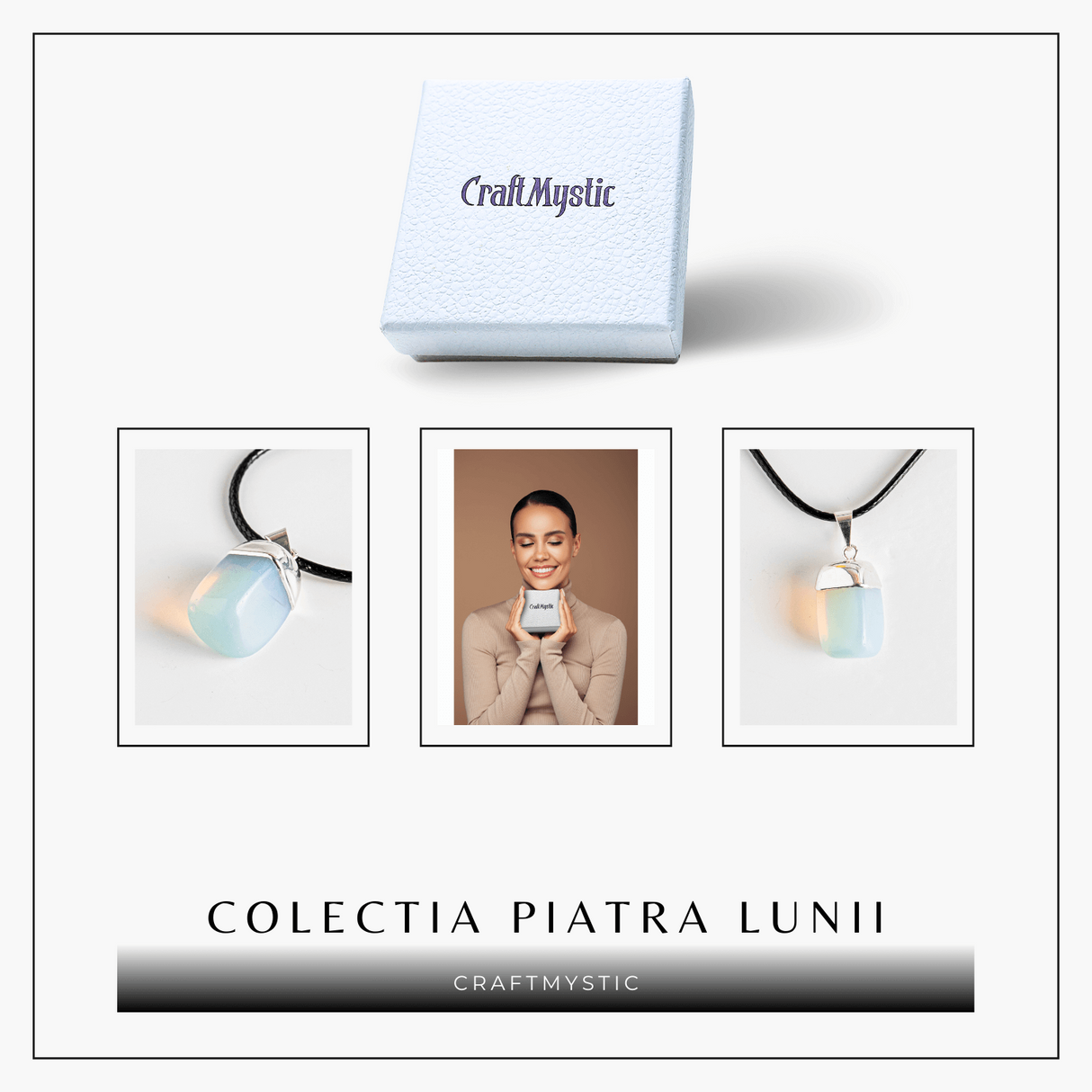 Colier cu piatra rulata de Piatra Lunii – Incredibil echilibru emotional