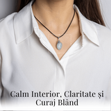 Colier cu Acvamarin pentru Calm, Claritate si Curaj