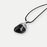Colier cu Piatra Rulata de Onix Natural – Protectie si Forta